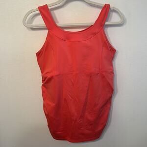 Mumberry Womens Maternity Activewear Tank Top Coral Size Medium
